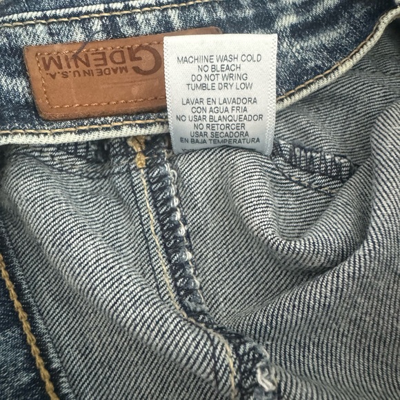 GJG High Rise Shorts Size S/24 Mineral Dark Wash Blue Jean Denim Shorts - Picture 13 of 16